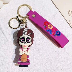 2/$14 💥🆕 Disney Pixar 3D PVC Coco Mama Imelda Figure Silicone Keychain | 4560